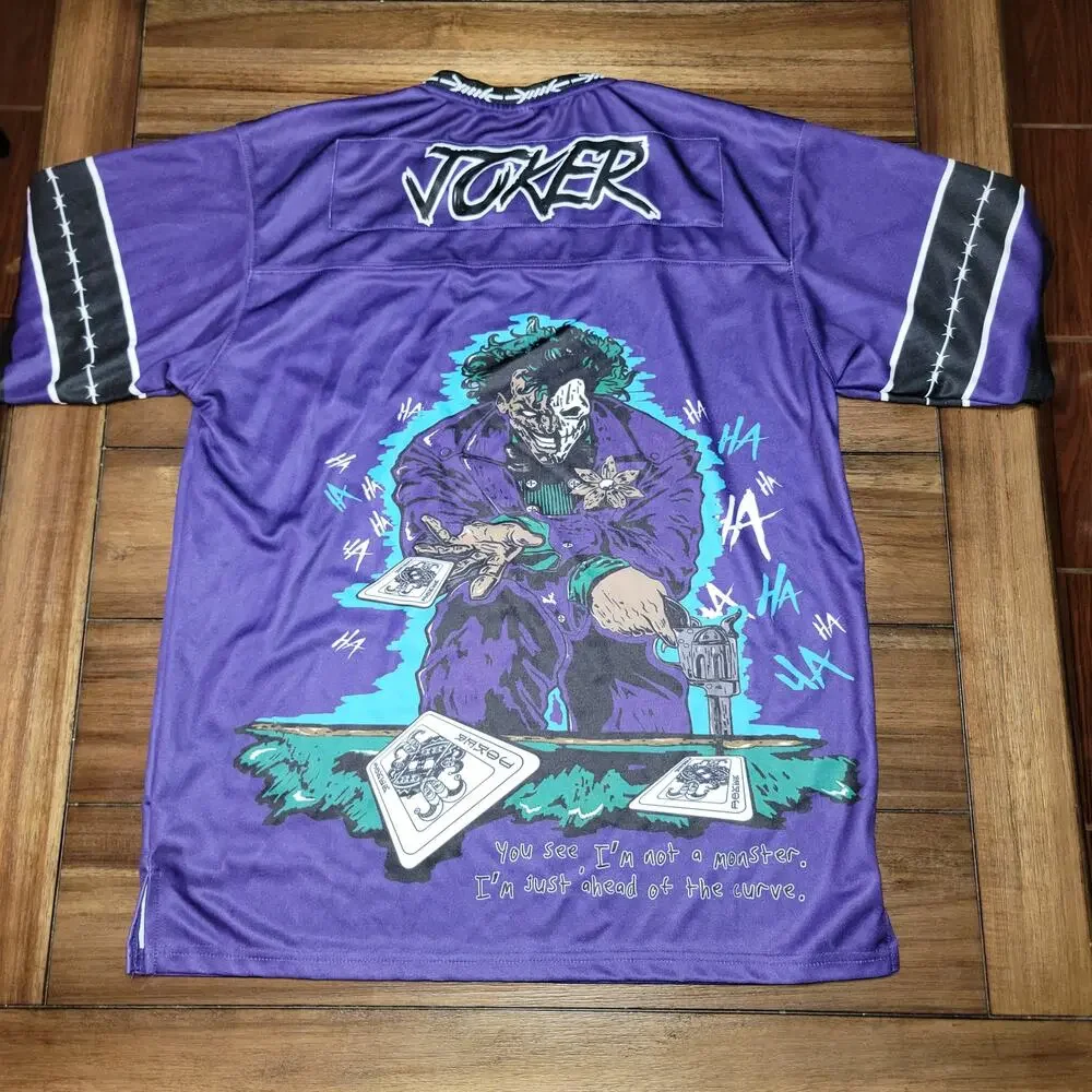 Batman Joker Purple V-Neck Jersey 